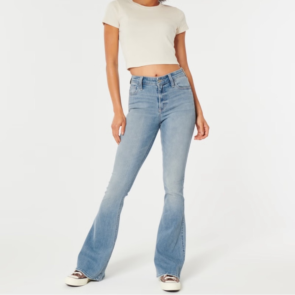 High rise vintage flared jeans